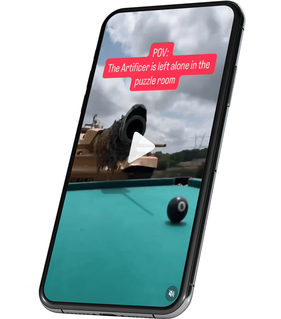 a phone screen showing a viral video from instagram